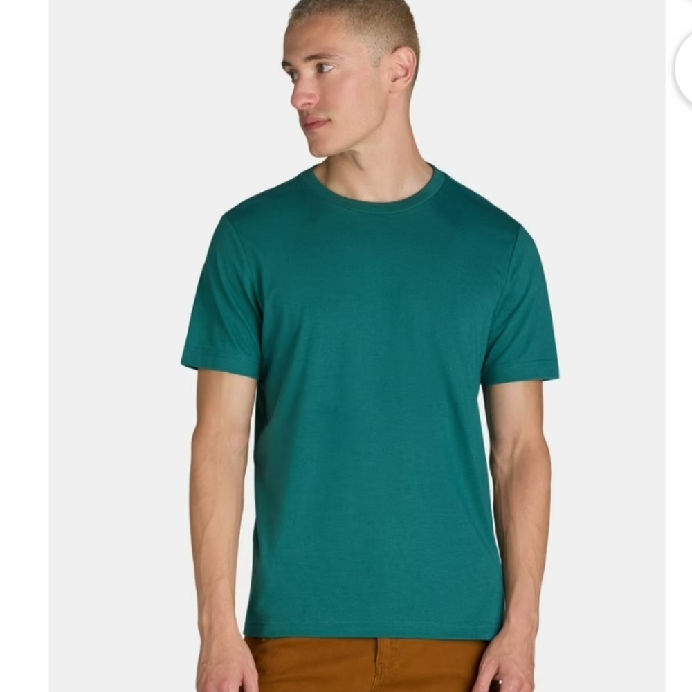 George Classic Cut T-Shirt Athletic Mens Small Men's S Greenish Blue - Picture 2 of 7